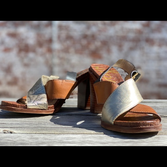 Sam Edelman Size 8 Leather Sandal Heels - Picture 3 of 3